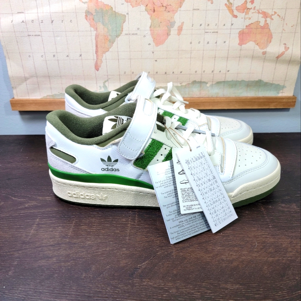 Brand New Adidas Forum 84 Low White Crew Green Mens Size 115